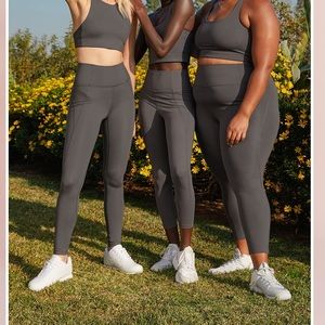 Girlfriend Collective High Rise Leggings Gray